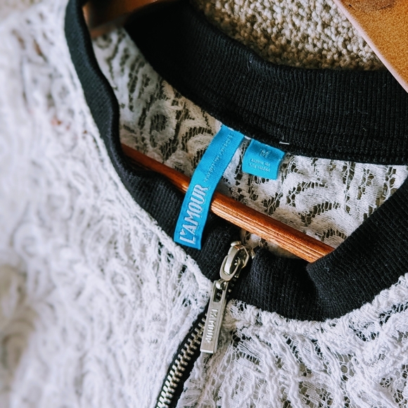 Lace Bomber Jacket - Picture 5 of 10